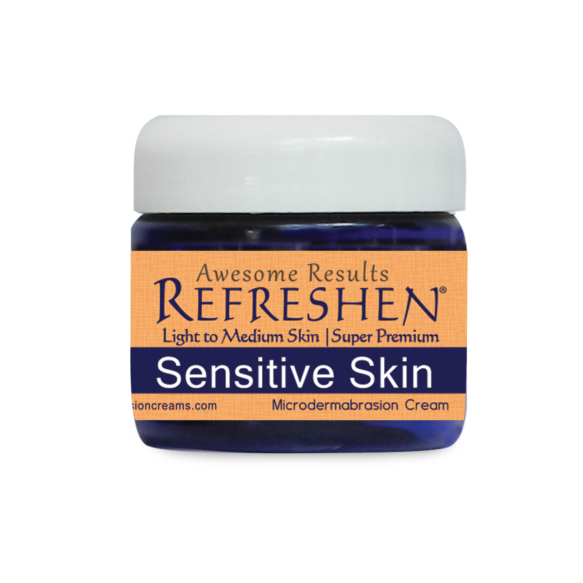 2 oz. - REFRESHEN Sensitive Skin Super Premium Microdermabrasion Cream - Orange Label - SKU867684000005