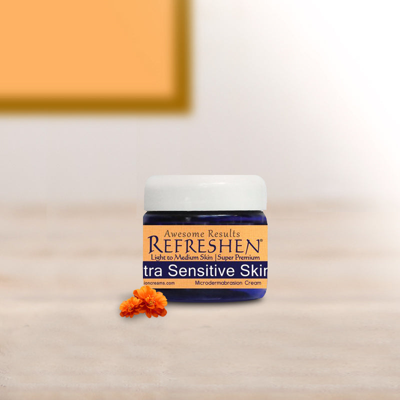 2 oz. - REFRESHEN Extra Sensitive Skin Super Premium Microdermabrasion Cream - Orange Label - SKU867684000074