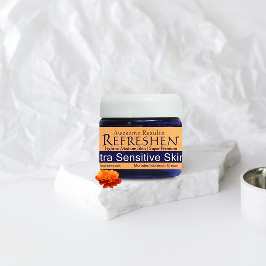 2 oz. - REFRESHEN Extra Sensitive Skin Super Premium Microdermabrasion Cream - Orange Label - SKU867684000074
