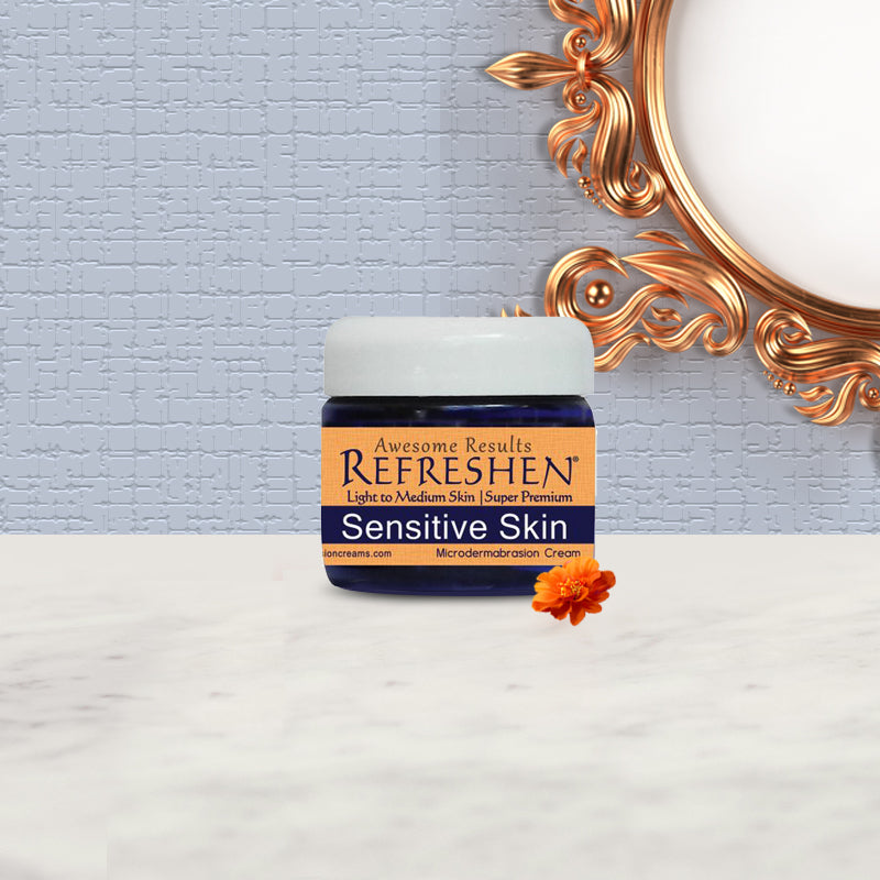 2 oz. - REFRESHEN Sensitive Skin Super Premium Microdermabrasion Cream - Orange Label - SKU867684000005