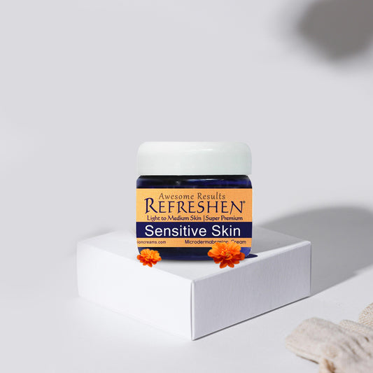 2 oz. - REFRESHEN Sensitive Skin Super Premium Microdermabrasion Cream - Orange Label - SKU867684000005