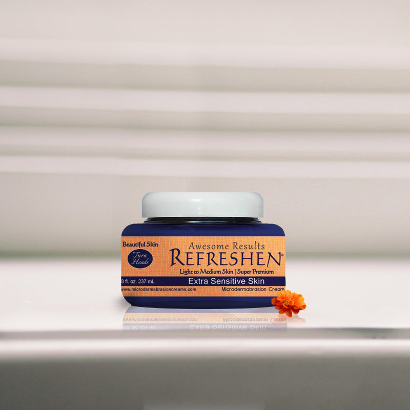 8 oz. - REFRESHEN Extra Sensitive Skin Super Premium Microdermabrasion Cream - Orange Label - SKU867684000081