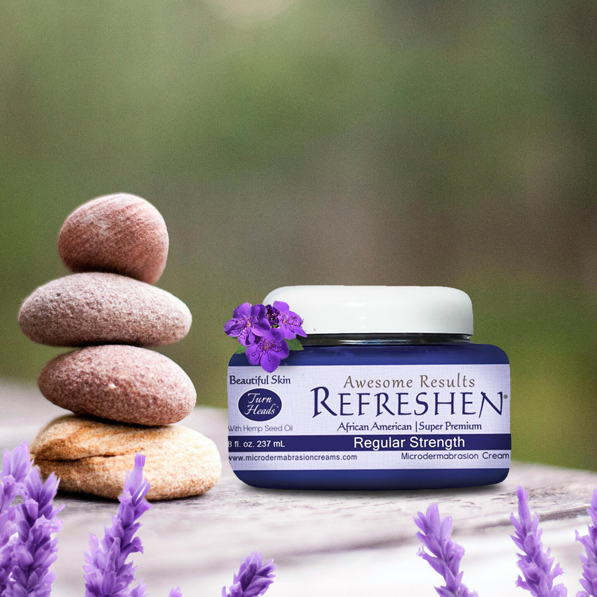 8 oz. - REFRESHEN - Regular Strength Super Premium Microdermabrasion Cream - Plum Label - SKU867023000260