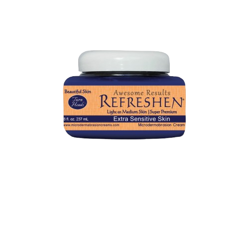 REFRESHEN Extra Sensitive Skin Microdermabrasion Cream – 8 oz – Orange Label